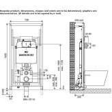 Glass sanitary module for toilets Esquias