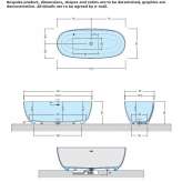 Freestanding oval Aquatech® bathtub Lebork