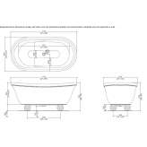 White Tec Plus freestanding bathtub Glozan