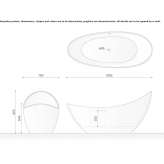 Pietraluce® freestanding oval bathtub Insar