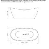 Oval acrylic bathtub Caldwell