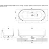 Wolnostojąca owalna wanna Cristalmood® Bissen
