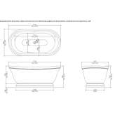 White Tec Plus freestanding bathtub Glozan
