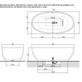 Freestanding oval Cristalmood® bathtub Hulshout