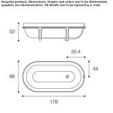 Freestanding Cristalplant® bathtub Olves