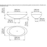 Freestanding oval ash bathtub Ghioroiu