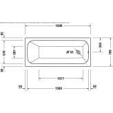 Rectangular built-in hot tub Pradillo