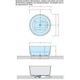 Freestanding round bathtub Pilu