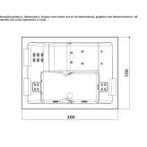 Freestanding rectangular hot tub Stubno