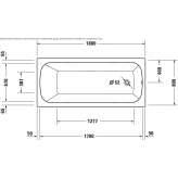 Rectangular built-in hot tub Pradillo