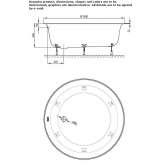 Round built-in bathtub Lazuri