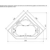 Corian® 2-person corner hot tub Scheden