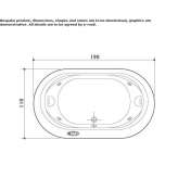 Built-in whirlpool bathtub with Corian® top Havant