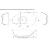 Acovi® oval bathtub Kayseri