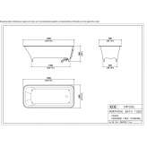 Rectangular bathtub Toucy