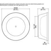 Round methacrylate bathtub Neuwied