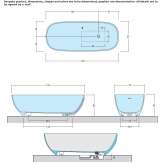 Freestanding oval Aquatek bathtub Querrien