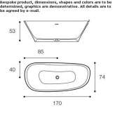 Ceramilux® freestanding bathtub Duindorp