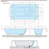 Aquatek rectangular bathtub Querrien