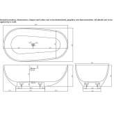 Freestanding oval Acovi® bathtub Bossiere