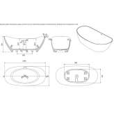 Acovi® oval bathtub Hagavik