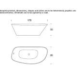 Korakril™ asymmetric free-standing bathtub Siegen