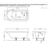 Cast iron bathtub with legs Soulaire