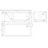 Acovi® rectangular bathtub Gracen