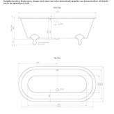 Freestanding oval cast iron bathtub Pozos