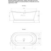 Freestanding oval cast iron bathtub Arcueil