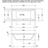 Rectangular built-in bathtub Nunda