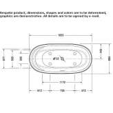 Freestanding oval DuraSolid hot tub Latresne