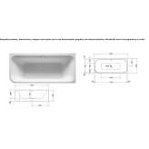 Corner acrylic bathtub with hydromassage Odemira