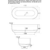 Wolnostojąca wanna owalna Mezzano