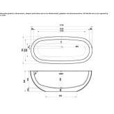 Freestanding oval bathtub Boniewo