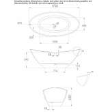 Freestanding oval bathtub Oakford