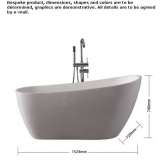 Freestanding oval acrylic bathtub Gelinden