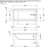 Rectangular built-in bathtub Nunda