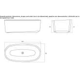 Freestanding oval Luxolid® bathtub Overberg