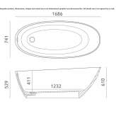 Wolnostojąca wanna owalna Dolotek© Ojus