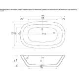 Freestanding oval bathtub Ernee