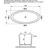 Freestanding oval bathtub Guemar