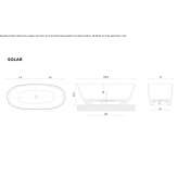 Freestanding oval bathtub Schalkau