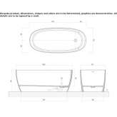 Freestanding oval bathtub made of composite material Prapor