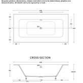 Rectangular Corian® bathtub Lymanka