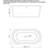 Freestanding acrylic bathtub Vcelna