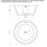 Round acrylic bathtub Carisio