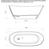 Oval bathtub made of cultured marble Kispest