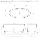 Freestanding oval bathtub made of composite material Manassas