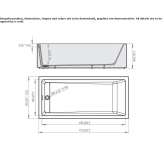 Freestanding rectangular Krion® bathtub Leumeah